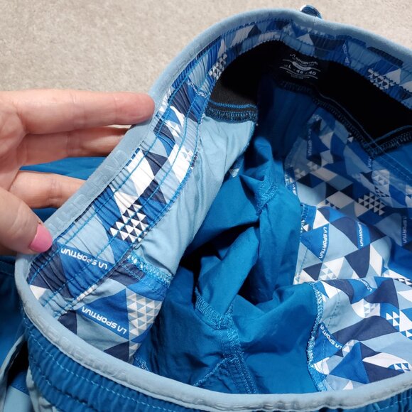 LA SPORTIVA Nirvana Rock Climbing Shorts 10" Pull-On Mid-Rise Blue Women's Large - Picture 9 of 15